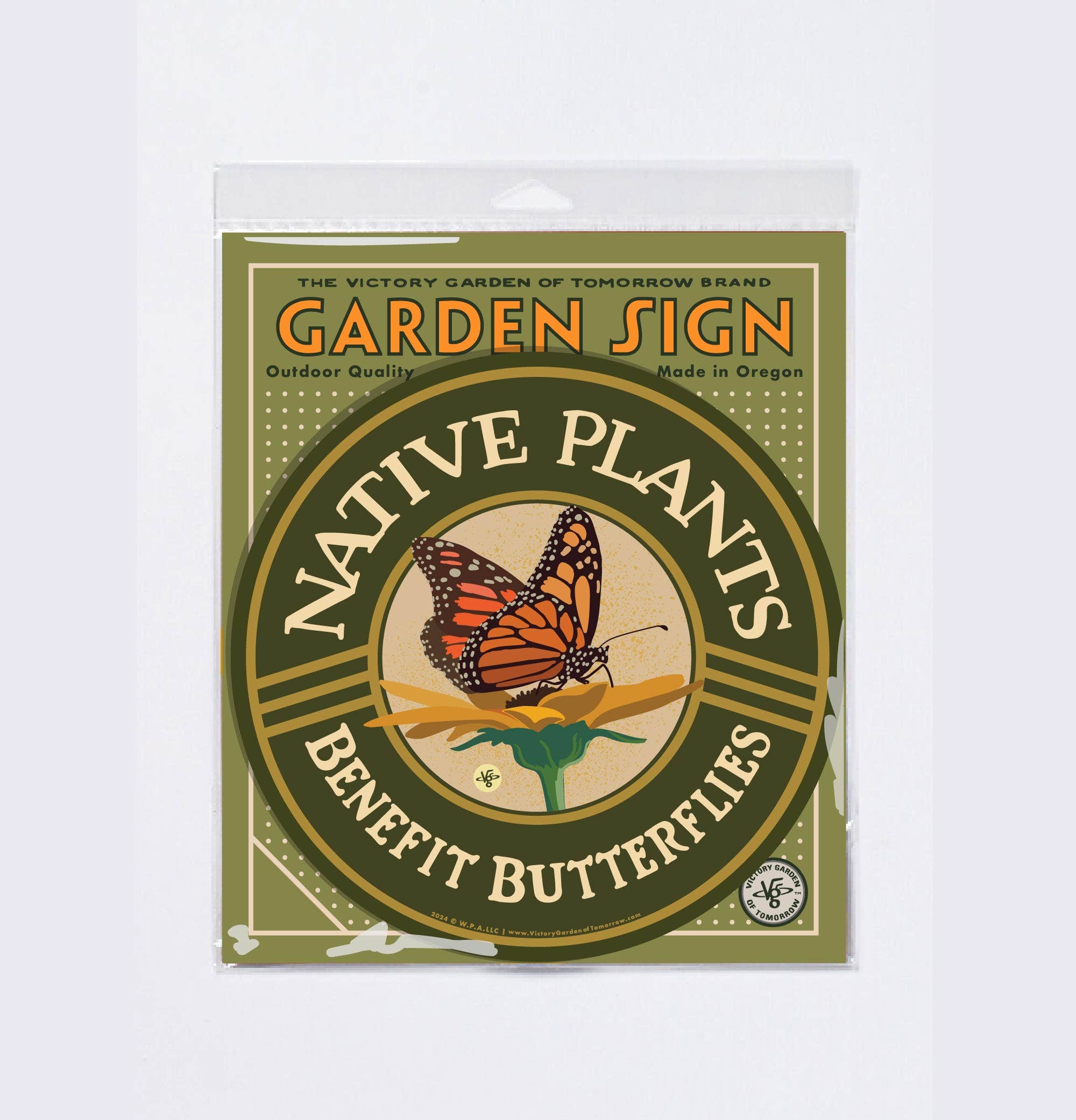 Native Plants - Benefit Butterflies - Yard and Garden Sign