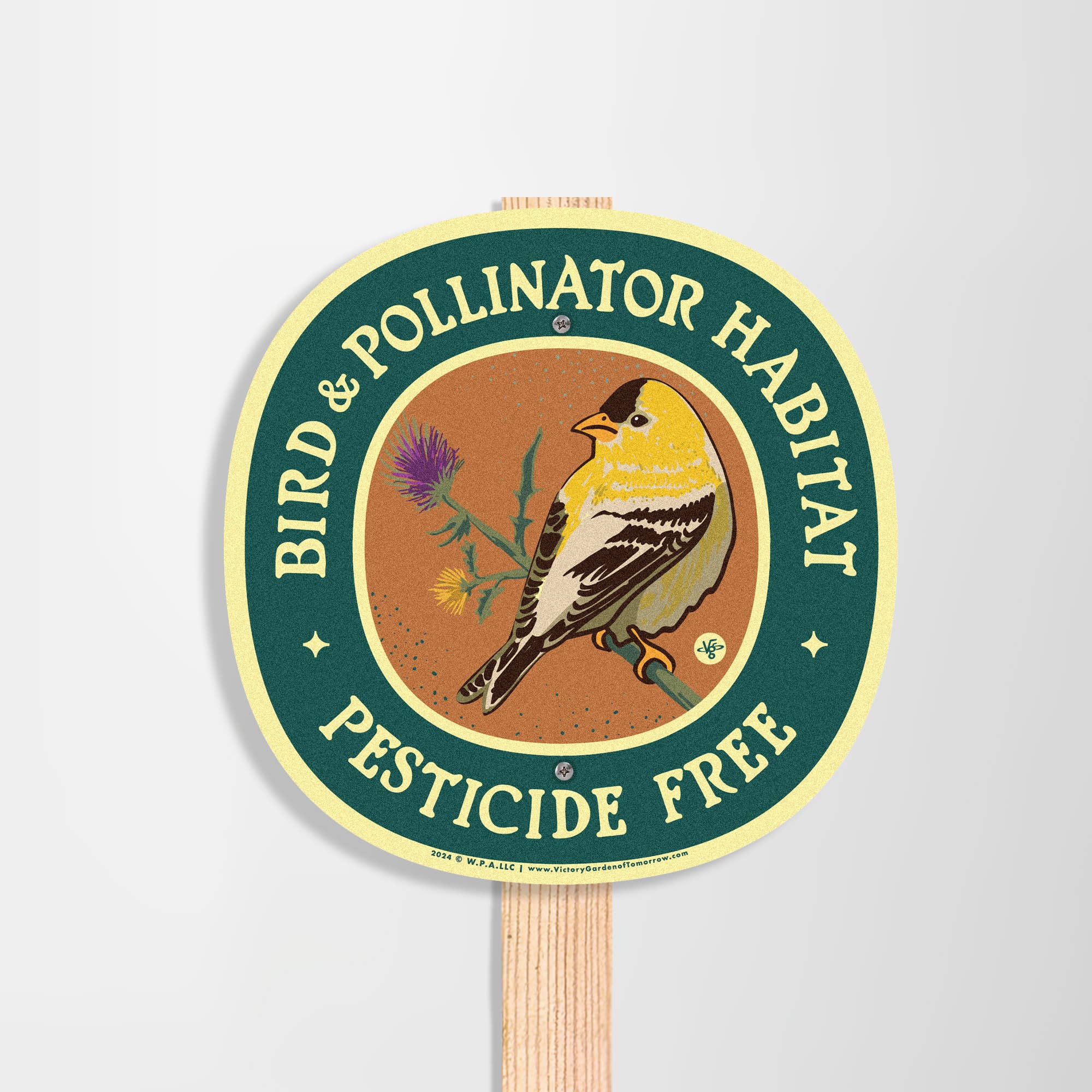 Goldfinch Bird & Pollinator Habitat - Pesticide Free Garden