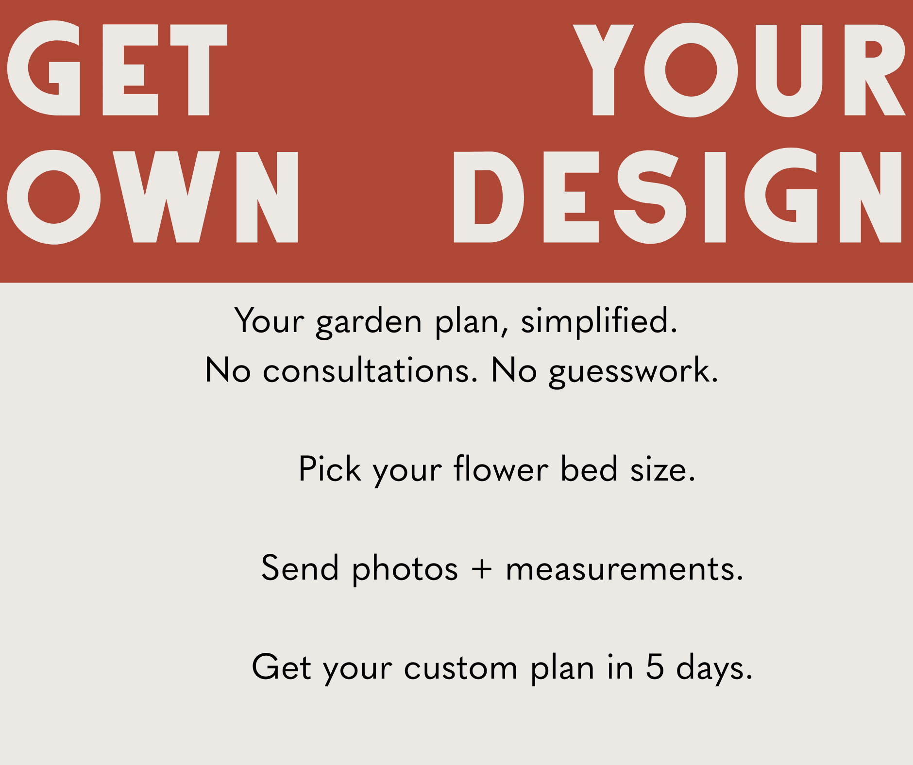 Custom Native Flower Bed Plan