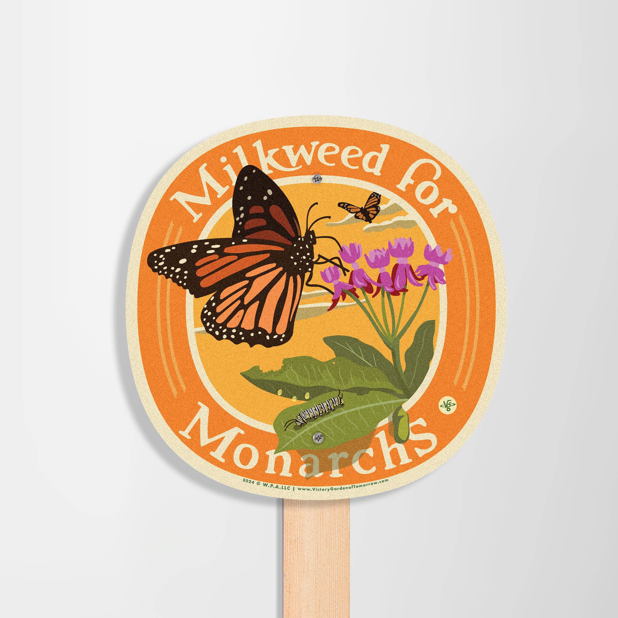 Milkweed for Monarchs - Yard and Garden Sign