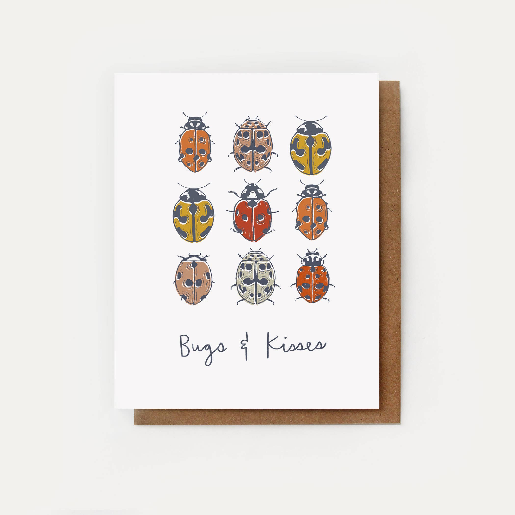 Bugs & Kisses Card - Ladybug Love + Valentine's Card